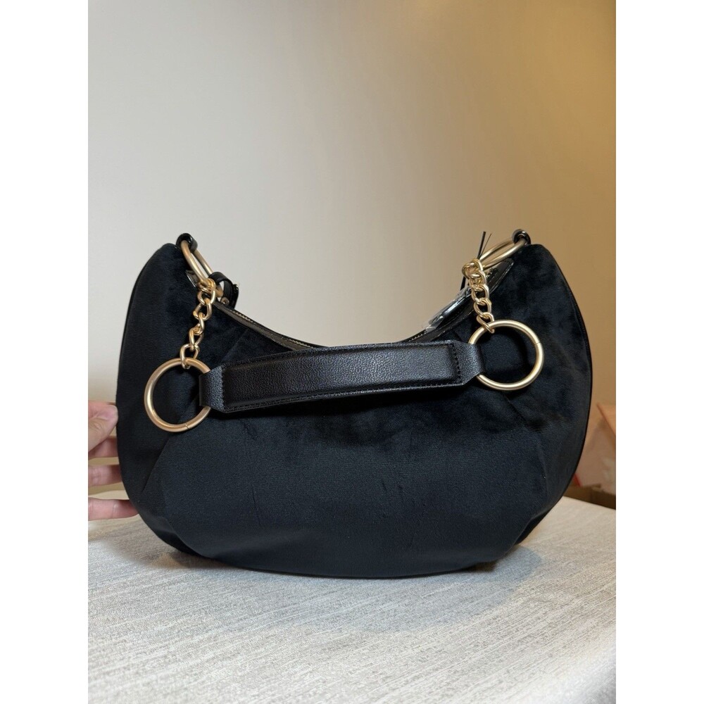 Juicy Couture Liquorice Need More Juicy Hobo Bag Velvet & Embroidered NWT - Picture 4 of 7